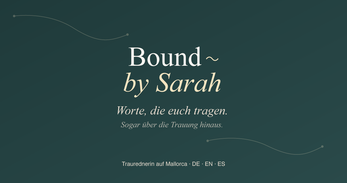 Sarah Teichmüller — Traurednerin auf Mallorca